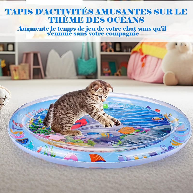 Tapete de água sensorial para animais de estimação