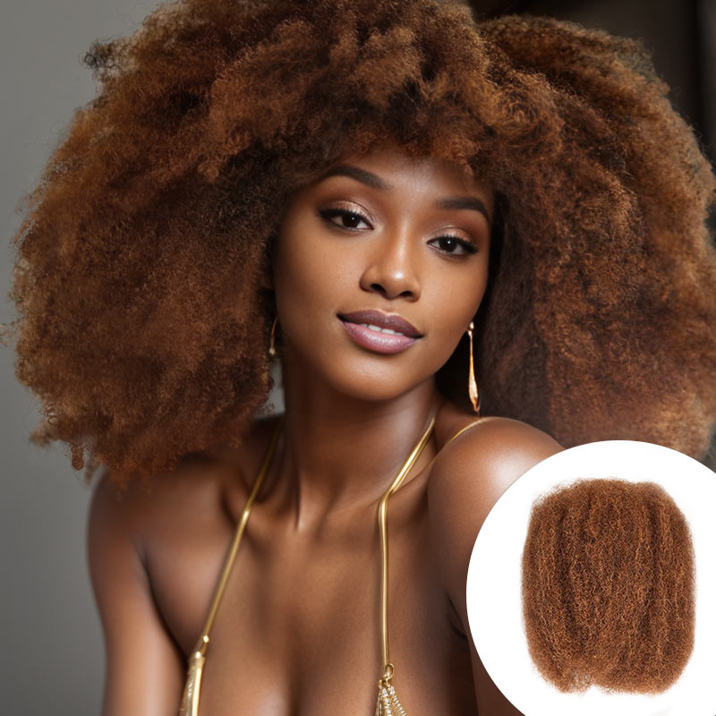 Extensões de cabelo em massa afro crespos para trançar cabelo humano Dreadlock