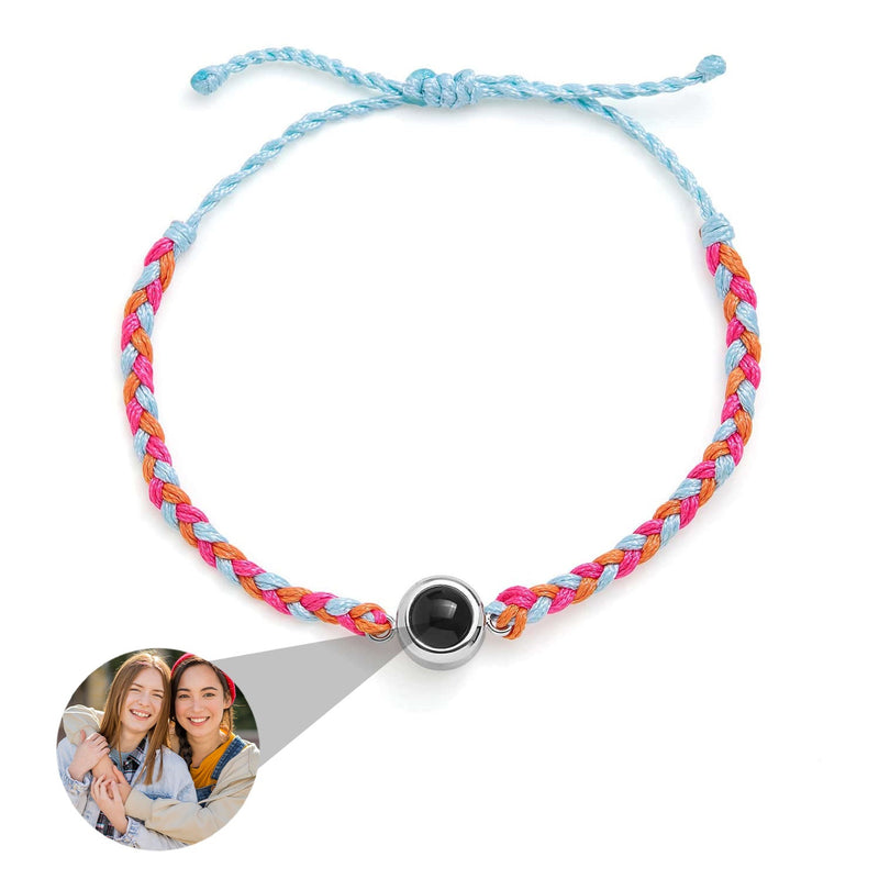 Pulseira entrançada com Foto Personalizada