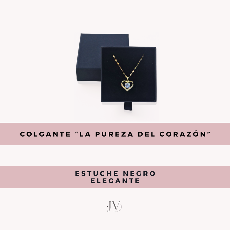 Conjunto de corrente e pendente 'A pureza do coração' | OFERTA 2x1