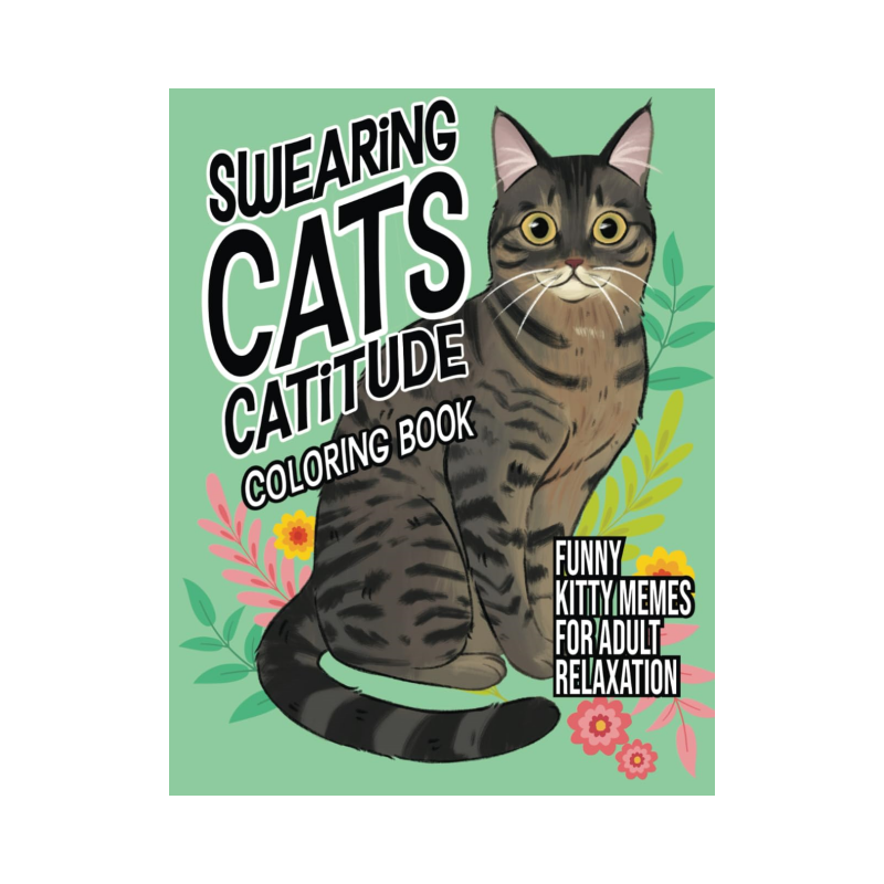 Livro engraçado para colorir de memes de gatinhos