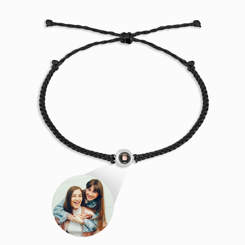 Pulseira entrançada com Foto Personalizada